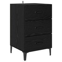 armario de noche roble negro 40 x 405 x 66 cm vidaxl