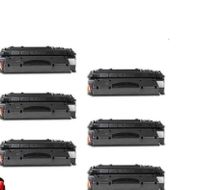 hp ce505x  hp 05x toner compatible con hp laserjet p2050 - pack de 6