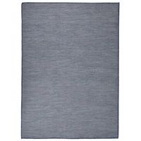 alfombra de exterior de tejido plano azul 200x280 cm vidaxl