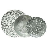 vajilla porcelana 12 piezas - 4 personas bidasoa aquilea next - verde apto microondas