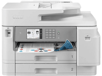 Impresora multifunción tinta - Brother MFC-J5955DW, Impresión doble cara, Color, Formato A3, Fax, Blanco