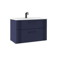 mueble para lavabo  - 85 x 45 x 55 cm - azul marino mate