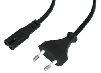 5M EURO TO IEC C7 MAINS CABLE, LOW-