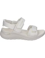 sandalias veganas para mujer skechers arch fit 119465-ofwt blanco 40