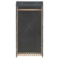 armario 40x79x170 cm madera de pino - gris