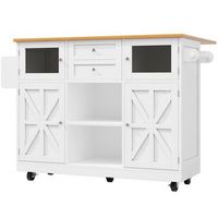 carrito de cocina con encimera plegable blanco 140  4070  935 cm
