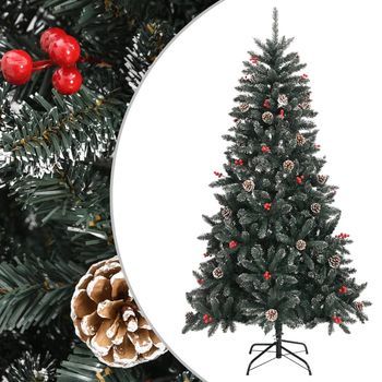 Árbol De Navidad | Decoraciones De Navidad Artificial Con Soporte Pvc Verde 180 Cm Cfw706989