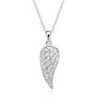 cadena de alas de plata 925 con circonitas