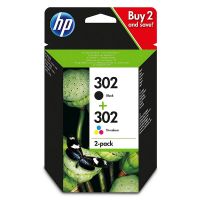 hp 302 pack 2 cartuchos tinta original negrotricolor
