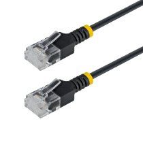 StarTech.com Cable de Red Ethernet CAT6a RJ45 Ultra Fino de 2m - Cable Ethernet Ultra Slim - Cable de ConexiÃ³n de Cobre de 34AWG - UTP - Probado Individualmente - Negro