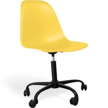 Silla De Oficina Con Reposabrazos - Silla De Escritorio Con Ruedas - Denisse Estructura Ne