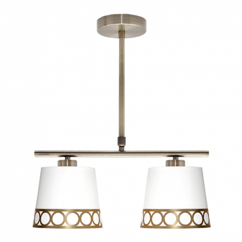 Lampara Dalia Blanco/oro Regulable 50x15