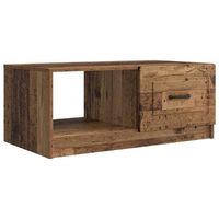 mesa de cafe madera envejecida 90 x 50 x 37 cm vidaxl