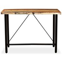 mesa de bar de madera maciza reciclada 150x70x107 cm