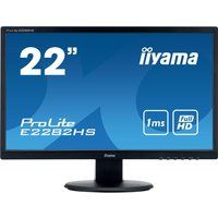 iiyama prolite e2282hs-b1 full hd 22 lcd monitor - black black