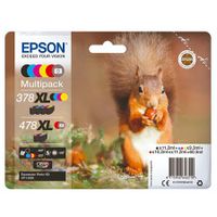 epson 378xl478xl original claria photo hd high capacity ink cartridge multipack squirrel