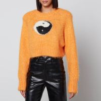 rotate birger christensen yarmah ribbed knit pullover - dk 32uk 6