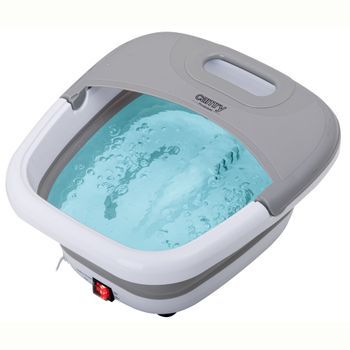 Masajeador Pies Plegable 6 L, Hidromasaje Burbujas, Vibración Acupresión Temperatura Automática Blanco/gris 500w Camry Cr2174