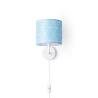 aplique de pared elio azul claro