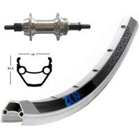 exal rueda trasera 26x175 winora zx 19 36 agujeros eje macizo con tuerca 135 mm 67vplmat559-19