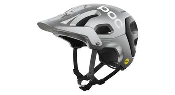 Casco poc tectal race mips negro gris plata
