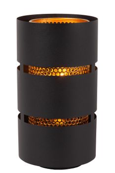 Lámpara de mesa de metal 1xe27, negro