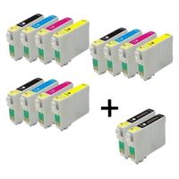 compatible multipack epson stylus sx510w printer ink cartridges 14 pack -c13t10014010