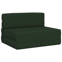 sofa cama plegable verde oscuro 70 x 80 x 60 cm tela vidaxl