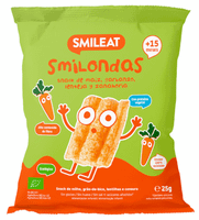 smileat smilondas de maiz garbanzo lenteja y zanahoria eco 15m 25 gr