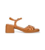 wonders para mujer d-2301 sandalias de piel toka marron 42 3 a 5cm hebilla casual