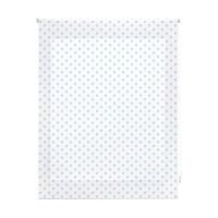 estor enrollable infantil - estor infantil tamano 120x250 - estor enrollable color blanco con estrellas celeste  blindecor