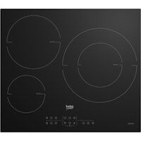 beko hii63205mt hobs negro integrado 58 cm con placa de induccion 3 zonas