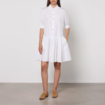 Max Mara Studio Caronte Cotton-Poplin Dress - UK 10