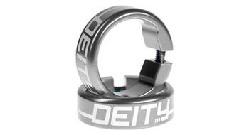 Deity grip clamps rings aluminio gris