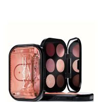 mac connect in colour eyeshadow palette - embedded in burgundy