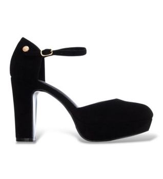 Xti para mujer. 14643801-NEGRO Zapatos 146438 negro (36), 8 a 10cm, Hebilla, Casual, Fiesta