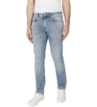 Pepe Jeans para hombre. PM207390NC5 Jeans en fit taper Stanley azul (34/32), Casual, Algodón, Denim, Sostenible