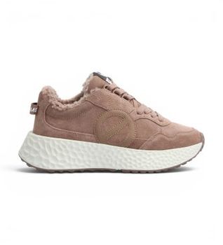 NO NAME para mujer. NNVESC0 Zapatillas de Piel Carter Jogger Cocoon marrón (38), Plano, 1 a 3cm, Serraje, Cordones, Casual