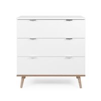 comoda 3 cajones - a798 cm - blanco