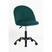 silla black vint office - verde