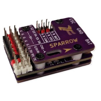 Controlador de vuelo Lefei Sparrow 2-OSD con estabilización de giro Retorno al hogar Soporte SBUS PPM PWM IBUS CRSF para
