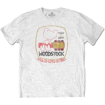 Woodstock Tops y Camisetas Peace - Love - Music para mujer