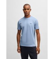 boss para hombre 50506373 camiseta con logo en contraste azul xl casual algodon manga corta