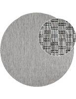 alfombras de interior y exterior venezia gris  120 cm redondo