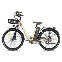 bicicleta electrica fafrees f26 lasting - motor 250w bateria 36v25ah 26x195 pulgadas ruedas frenos disco mecanicos -  bianco avorio