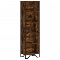 estanteria madera de ingenieria roble ahumado 50x31x169 cm vidaxl