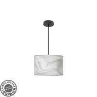 colgante moda 1xe27 negroola gris regx30x30cm