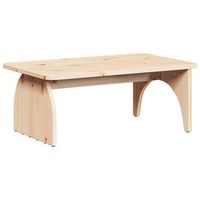 mesa de cafe - mesa de centro - mesa baja natural 80 x 50 x 31 cm madera maciza de pino