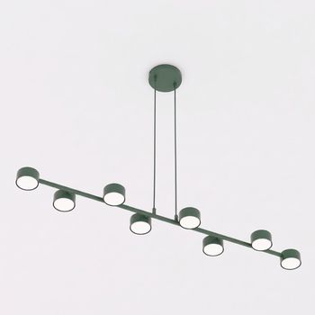 Lámpara colgante solvi verde oliva (8 luces)