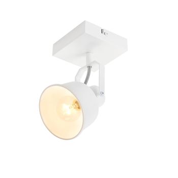Resendez - foco de techo de metal, color blanco, 14 cm, e14, máx. 40 w